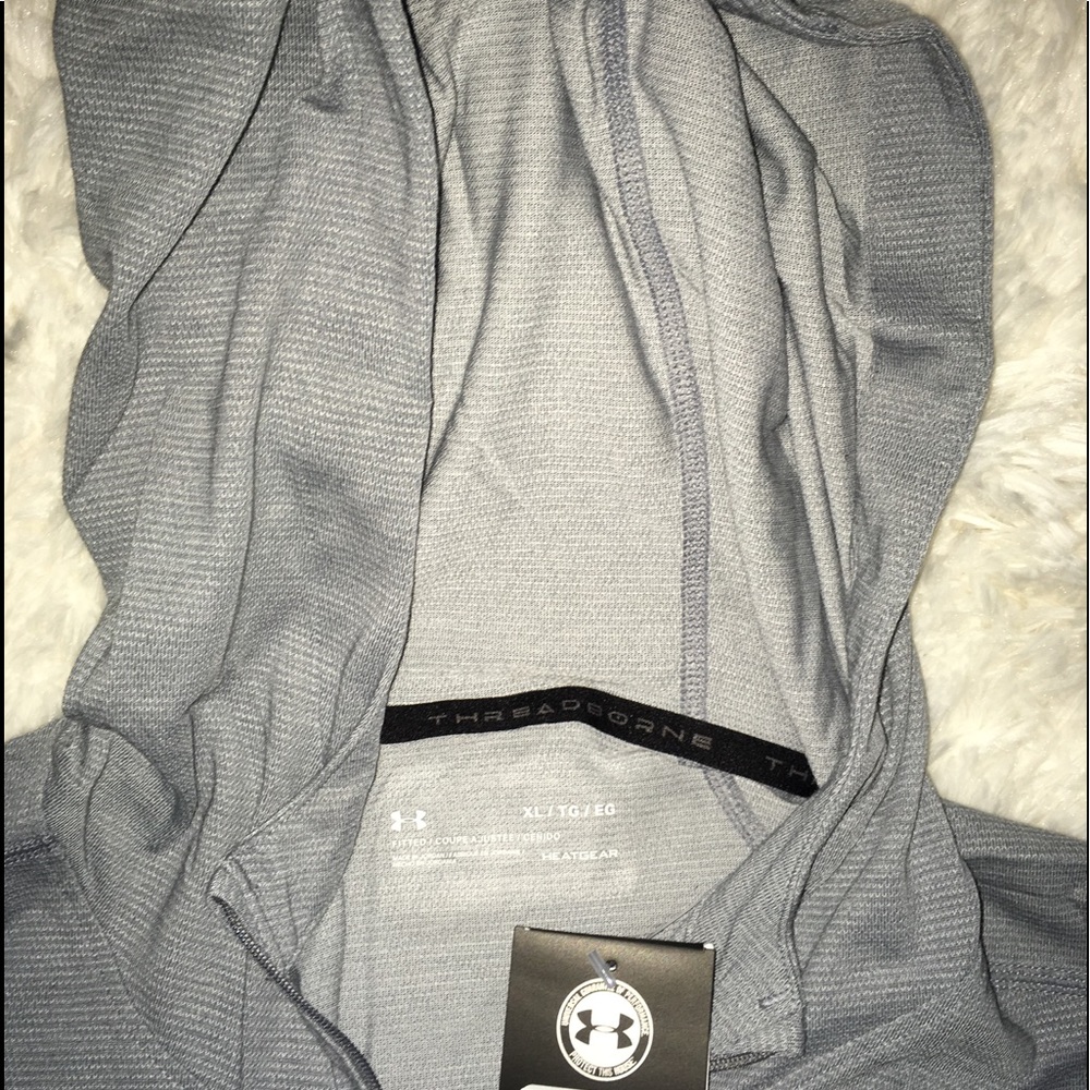 Under Armour Silver 1/4” ZipUp Hoodie Men’s XL,XXL - Picture 7 of 8